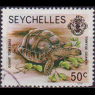 SEYCHELLES 1979 - Scott# 394a Tortoise Dated 1979 50c Used - Seychellen (1976-...)