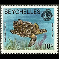 SEYCHELLES 1977 - Scott# 389 Turtle No Date 10c MNH - Seychellen (1976-...)