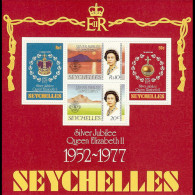 SEYCHELLES 1977 - Scott# 387a S/S S.Jubilee MNH - Seychellen (1976-...)