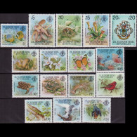 SEYCHELLES-Z.E.S. 1980 - Scott# 1-16 Wildlife Set Of 16 MNH - Seychelles (1976-...)