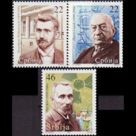 SERBIA 2009 - Scott# 476-8 Famous Persons 22-46d MNH - Serbie