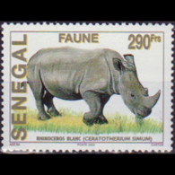SENEGAL 2002 - Scott# 1528 Black Rhino 290f MNH Back Creases - Sénégal (1960-...)
