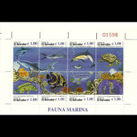 SALVADOR 1996 - Scott# 1455 Sheet-Marine Life MNH - Salvador