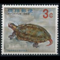 RYUKYU IS. 1965 - Scott# 138 Asian Terrapin 3c MNH - Riukiu-eilanden