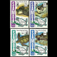 SAMOA 1995 - Scott# 895-8 Sea Turtles Year Set Of 4 MNH - Samoa (Staat)
