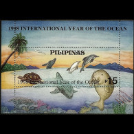 PHILIPPINES 1998 - Scott# 2554a S/S Int.Ocean Year MNH - Filippijnen