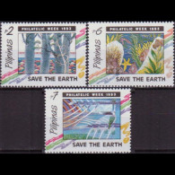 PHILIPPINES 1993 - Scott# 2268-70 Environment 2-7p MNH - Filippijnen