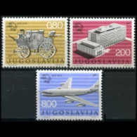 YUGOSLAVIA 1974 - Scott# 1182-4 UPU Cent. Set Of 3 MNH - Unused Stamps