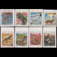 N.VIETNAM 1975 - #790-7 Reptiles Imp. Set Of 8 MNH One Toned - Vietnam
