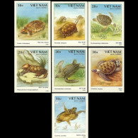 N.VIETNAM 1989 - #1964-70 Turtles Imperf. Set Of 7 MNH - Vietnam