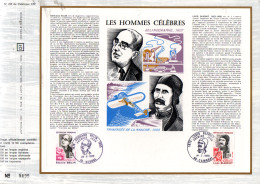 DOCUMENT FDC 1972 CELEBRITES BLERIOT ET EDOUARD BELIN - 1970-1979