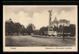 AK Ploesti, Bulevardul Cu Monumentul Vanatorilor  - Romania