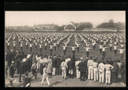 AK Leipzig, 1. Deutsches Arbeiter-Turn Und Sportfest 1922, Turner Auf Dem Sportfeld  - Andere & Zonder Classificatie