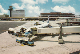 Airport Amsterdam Schiphol Old Postcard KLM DC 8 - Aeródromos