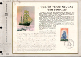 DOCUMENT FDC 1972 VOILIER TERRE NEUVAS - 1970-1979