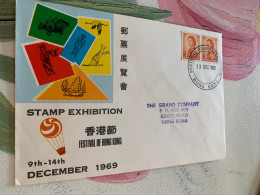 Hong Kong Stamp 1969 13/12/1969 Festival Exhibition - Lettres & Documents