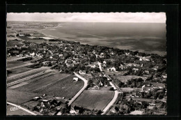 AK Keitum / Sylt, Gesamtansicht, Fliegeraufnahme  - Sylt