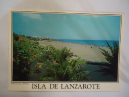 SPAIN   POSTCARDS  1991  ISLA DE LANZAROTE  STAMPS - Other & Unclassified