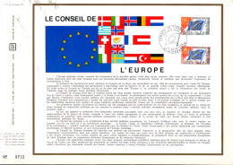 DOCUMENT FDC 1969 CONSEIL DE L'EUROPE - 1960-1969