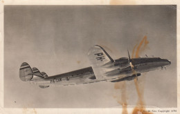 KLM Walcheren Type Lockheed Constellation Airline Issue Postcard 1948 - 1946-....: Modern Tijdperk