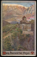 Künstler-AK E.F. Hofecker: Burg Karneid Bei Bozen, Deutscher Schulverein  - Weltkrieg 1914-18