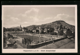 AK Heppenheim A. D. B., Städt. Schwimmbad  - Heppenheim