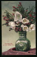 AK Erfurt, Vase Mit Blumen, Christianentag 1911, Blumentag  - Other & Unclassified