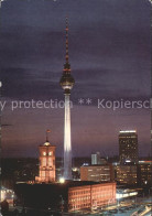 72103585 Berlin Fersehturm Und Rotes Rathaus Bei Nacht Berlin - Sonstige & Ohne Zuordnung