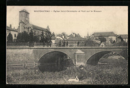 CPA Neufchateau, Église Saint-Christophe Et Pont Sur Le Mouzon  - Neufchateau