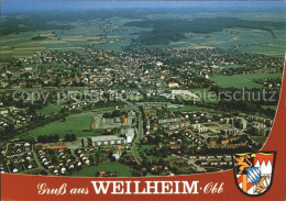 72103485 Weilheim Oberbayern Fliegeraufnahme Weilheim - Weilheim