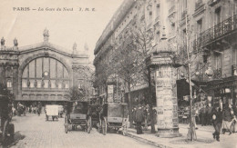 PARIS  LA GARE DU NORD  CALECHES   CPA  CIRCULEE - Metro, Stations