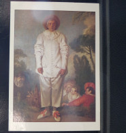 1128 THEME . LOT DE 3 CARTES . WATTEAU . HOGARTH . BOSCH  . A VOIR - Peintures & Tableaux