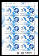 Moldova Moldavia 2024 NATO 30 Years Of Partnership Sheetlet MNH - Moldavia