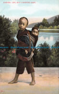 R135212 Chinese Life. Boy Carrying Baby. Lau Ping Kee - Wereld