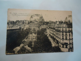 FRANCE   POSTCARDS  PARIS LE SQUARE D'ANVERS 1924 STAMPS - Andere & Zonder Classificatie