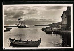 AK Thorshavn /Faroer-Inseln, Abendstimmung Am Hafen  - Denemarken