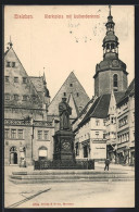 AK Eisleben, Marktplatz Mit Lutherdenkmal  - Lutherstadt Eisleben