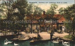 72102135 Lehde Gasthaus Zum Froehlichen Hecht Boote Schwaene Luebbenau Spreewald - Andere & Zonder Classificatie