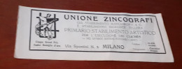 Pubblicità D'epoca Unione Zincografi - Publicités