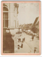 Fotografie Unbekannter Fotograf, Ansicht Offenbach, Blick In Die Hauptstrasse Mit Dem Hotel Schwarzer Adler - Post  - Lugares