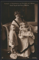 AK Victoria Louise Herzogin Von Braunschweig Und Lüneburg Mit Söhnen Ernst August Und Georg Wilhelm  - Royal Families