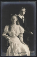 AK Prinzesssin Victoria Luise Und Prinz Joachim Von Preussen, Jugendfoto  - Familias Reales