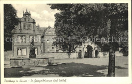 72100671 Friedberg Hessen Sankt Georgs- Brunnen Schloss Friedberg - Friedberg