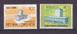 Série 2 Timbres Neuf** MNH Vietnam Viêt-Nam Du SUD 1974 La Bibliothèque Nationale VN-S 484 485 - Viêt-Nam