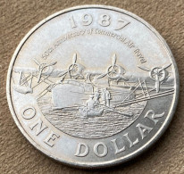 1987 Bermuda Commemorative Coin One Dollar,KM#52,3487K - Bermudas