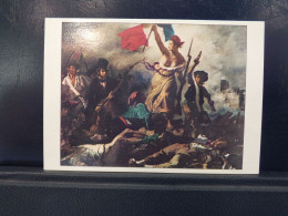 1137 THEME . LOT DE 3 CARTES . DELACROIX  LA LIBERTE... . TURNER . PLUIE VAPEUR VITESSE . INGRES  .PORTRAIT DE . A  VOIR - Pintura & Cuadros