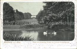 72100563 Bad Homburg Blick Vom Weiher Zur Terrasse Des Kurhauses Bad Homburg - Bad Homburg