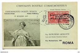 Cartolina Speciale Di Posta Aerea "Torino/Roma" N. CPC 1 - Marcofilie