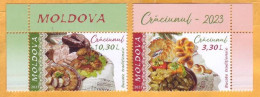 2023  Moldova  „Christmas. Traditional Food.” Christmas, New Year's Eve. 2v Mint - Moldavia