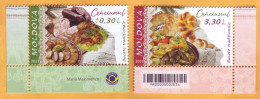2023  Moldova  „Christmas. Traditional Food.” Christmas, New Year's Eve. 2v Mint - Moldavië